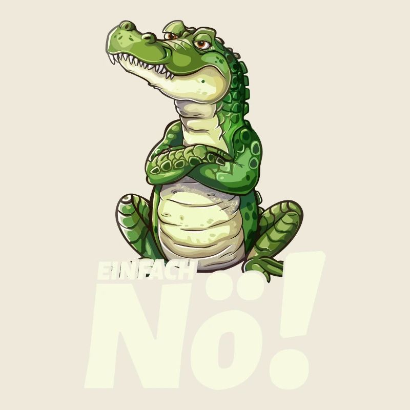 Crocodile avec un simple non-dit