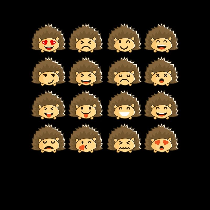 Hérisson Émotion Différente Cool Chemise - Drôle