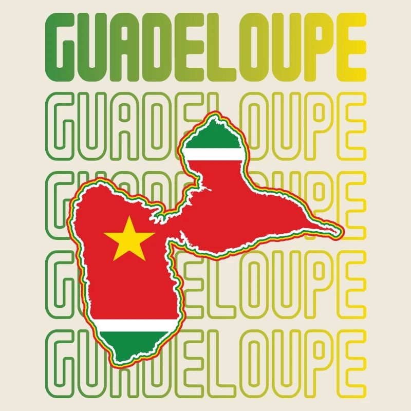 idee cadeau design drapeau de la guadeloupe
