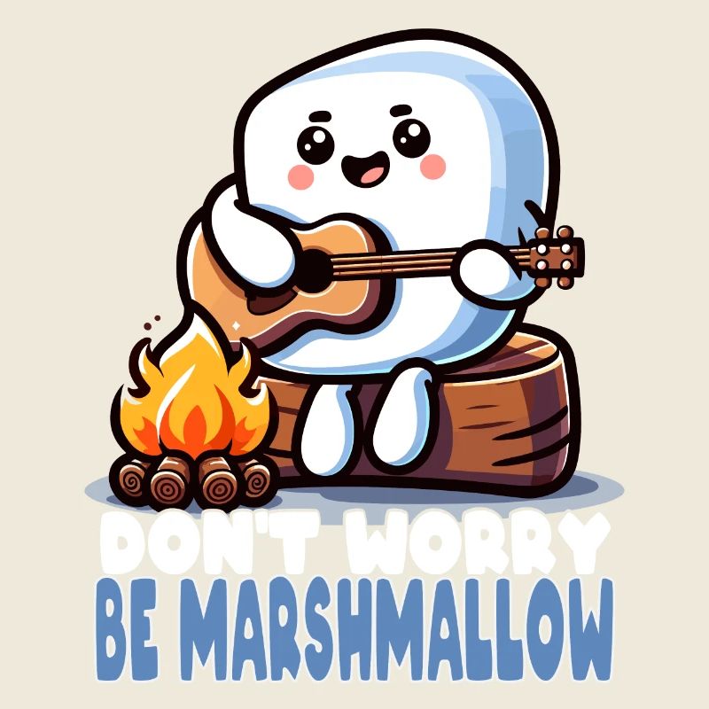 Sorglos Wie Ein Marshmallow Mit Gitarre