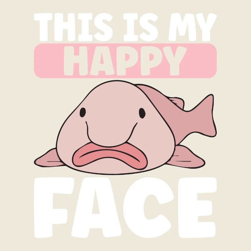 Cute Blob Fish Ugly Fish