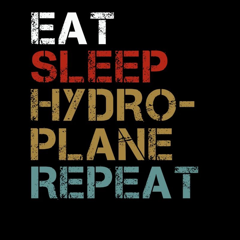 Eat Sleep Hydroplane Racing Repeat Funny Player