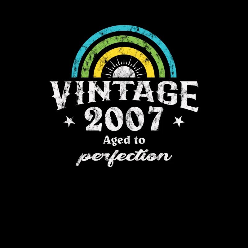 2007 Birthday Vintage Rainbow Sun