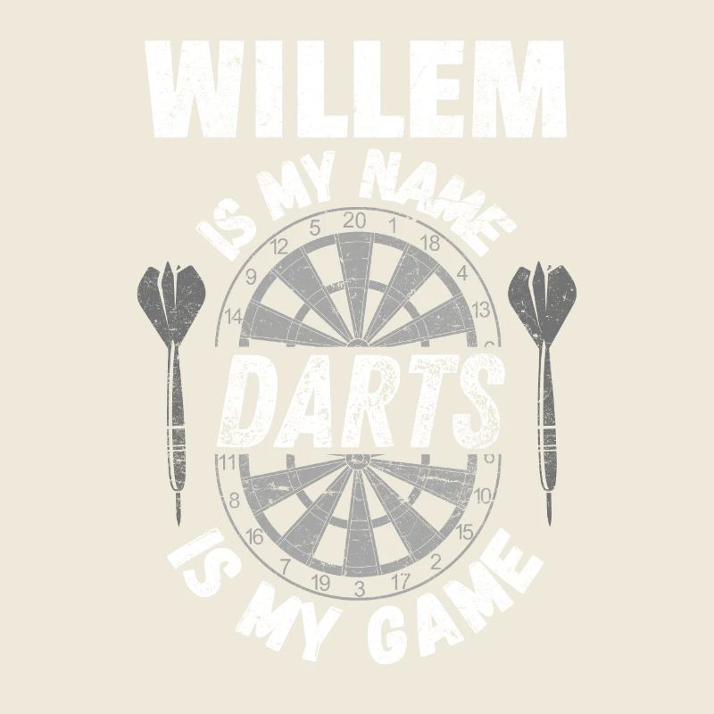 Darts fan, darts player Willem personalised