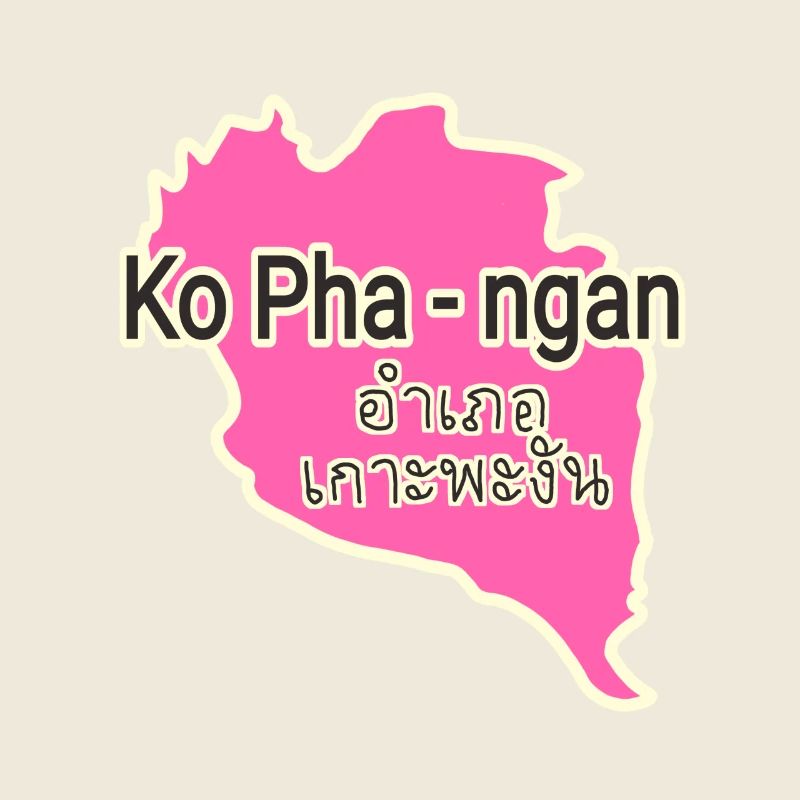 Koh Phangan Island Map