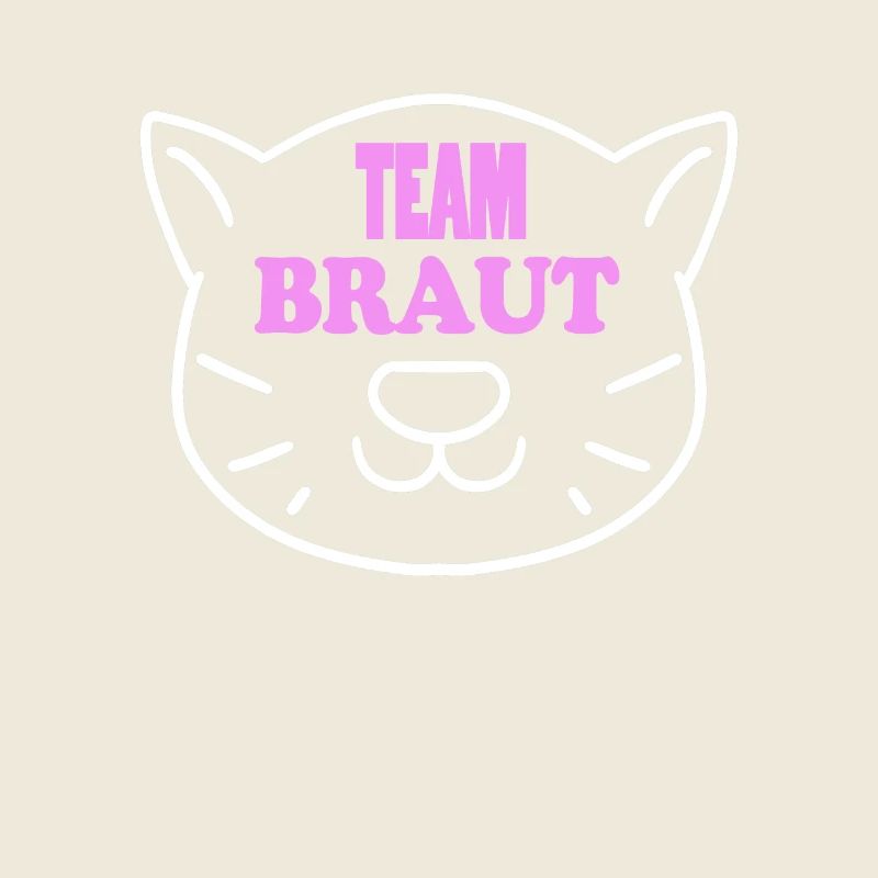 Team Braut Katze Motiv