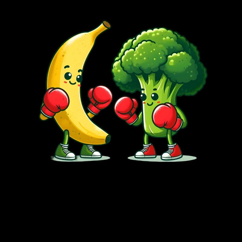 Banana vs Broccoli Boxing Match