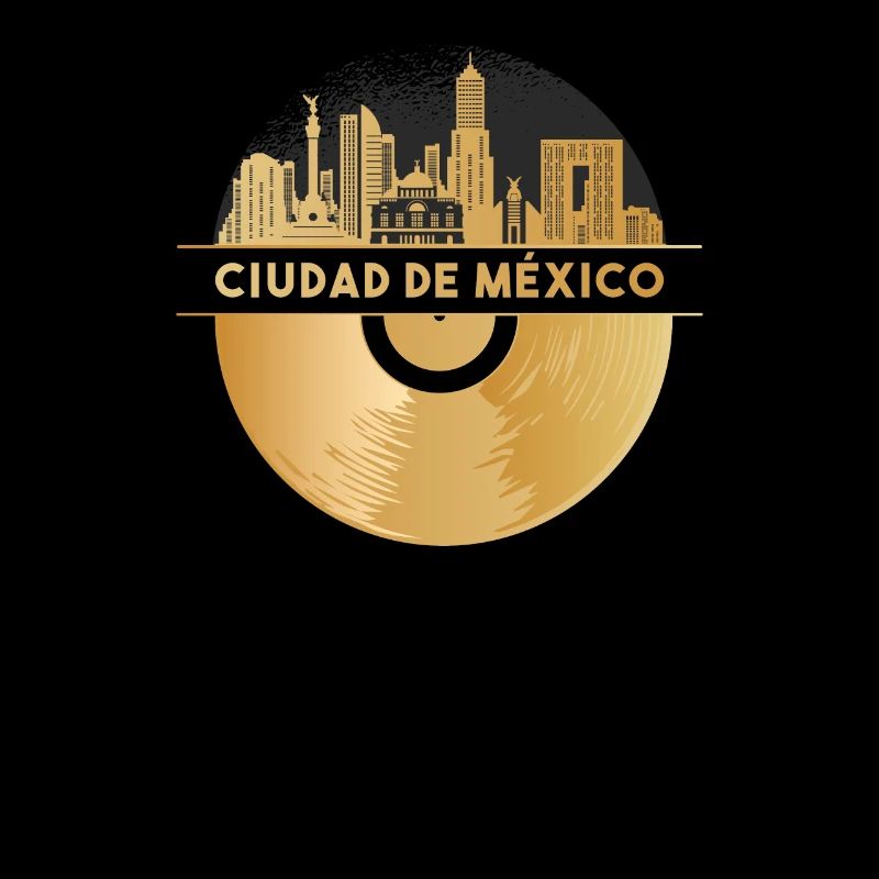 Disque vinyle - Skyline-Ciudad-de-México
