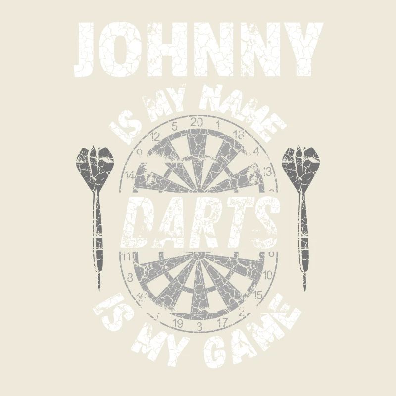 Personalised darts player design Johnny