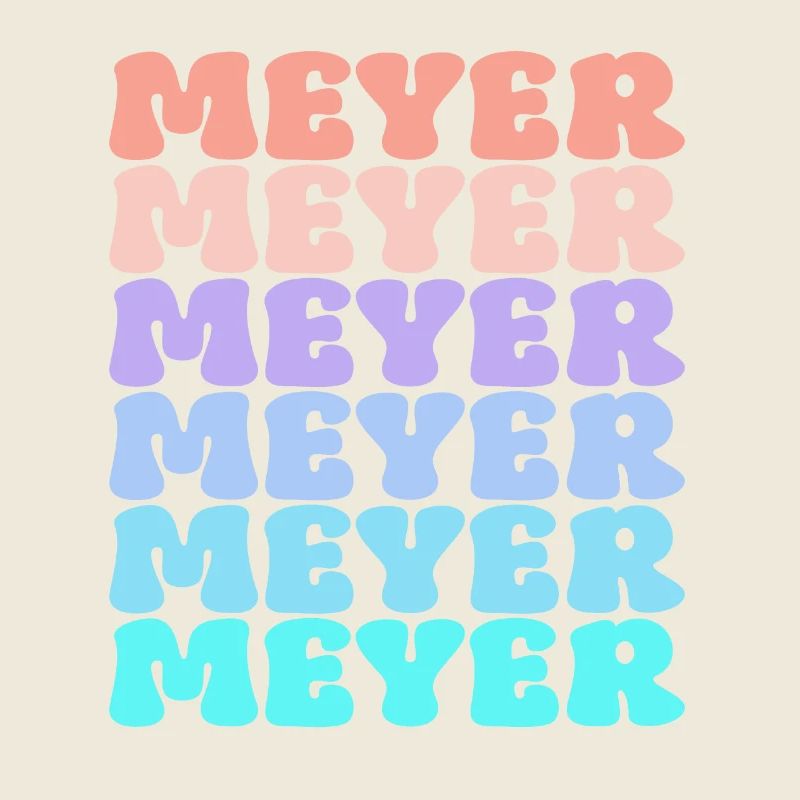 Nom de famille Meyer Retro