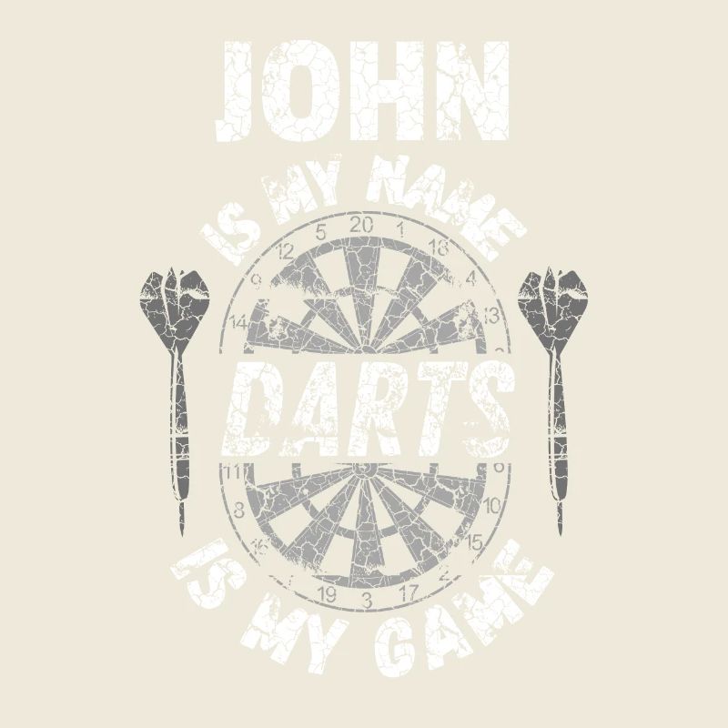Personalised Darts T-Shirt for John