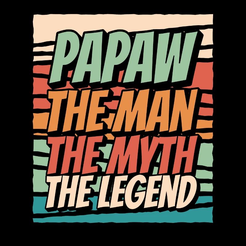 Papa Vater Opa Geschenkidee Papaw Spruch Retro