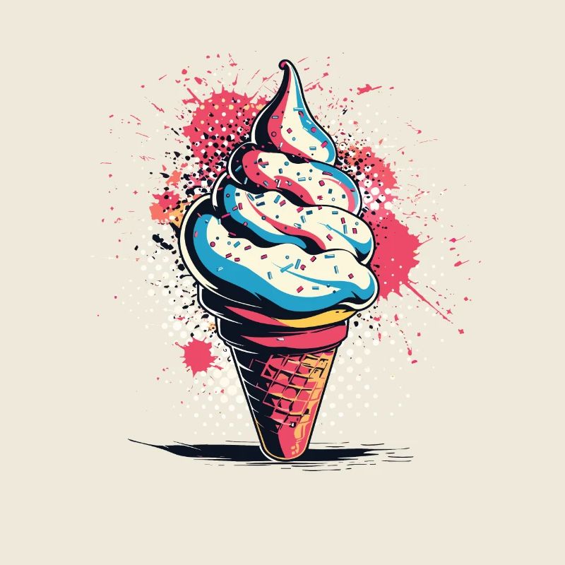 Crème glacée Vintage
