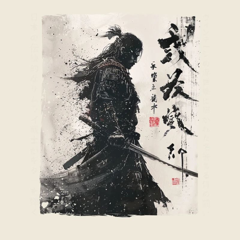 Samurai Fighter - Japanese Ukiyo-e Artwork