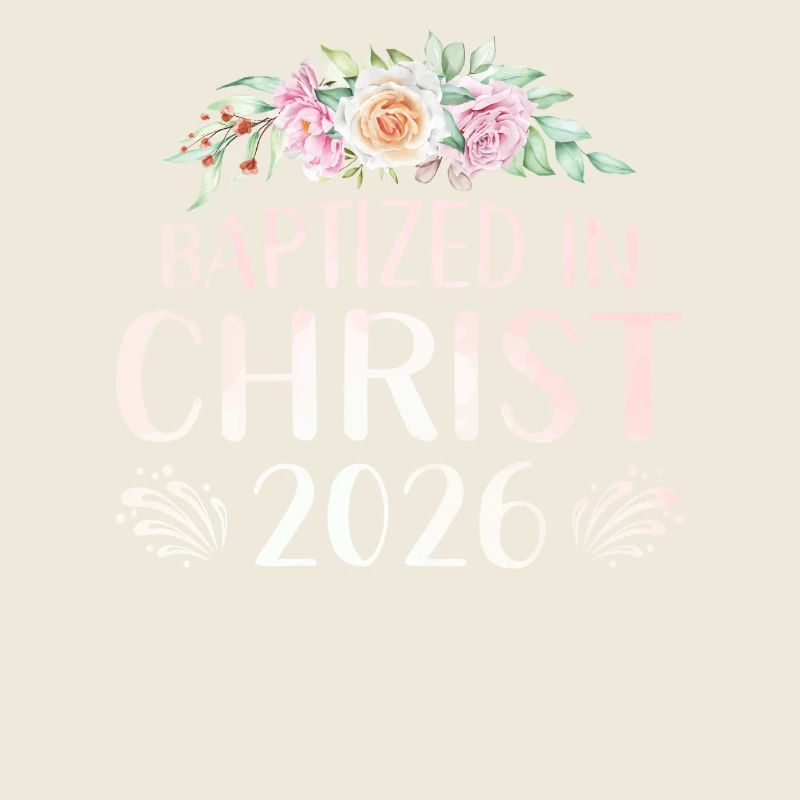 Baptized In Christ 2026 With Flowers