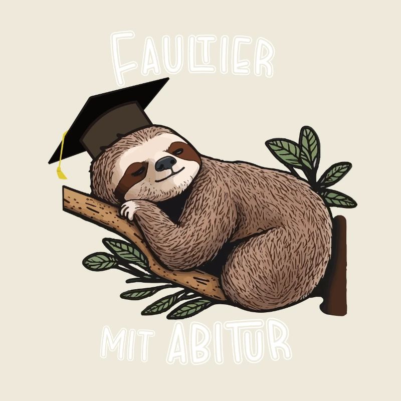 Sloth with high school diploma
