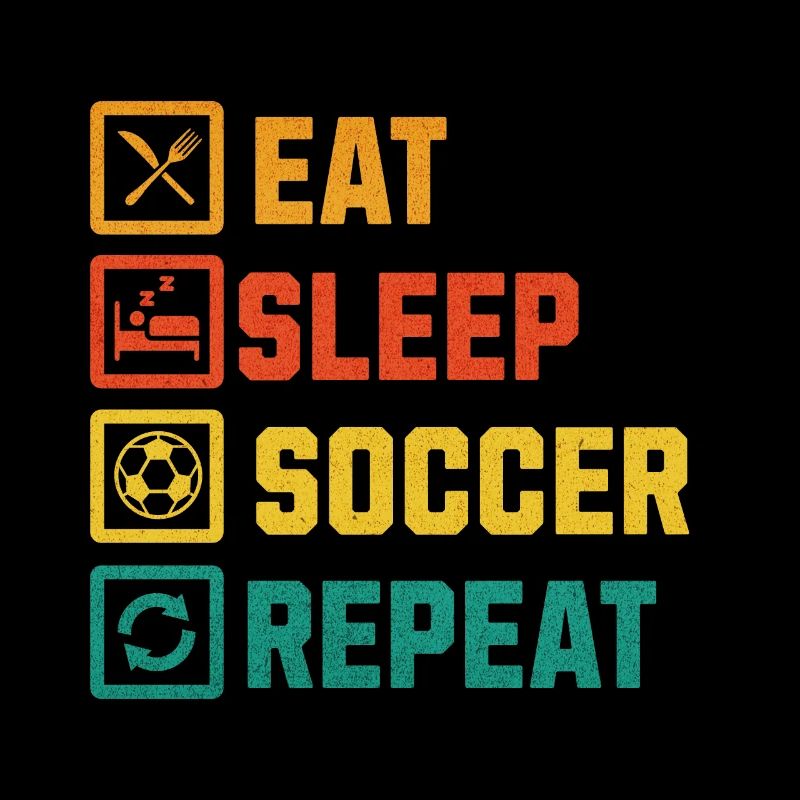 MANGEZ DORMIR SOCCER RÉPÉTER