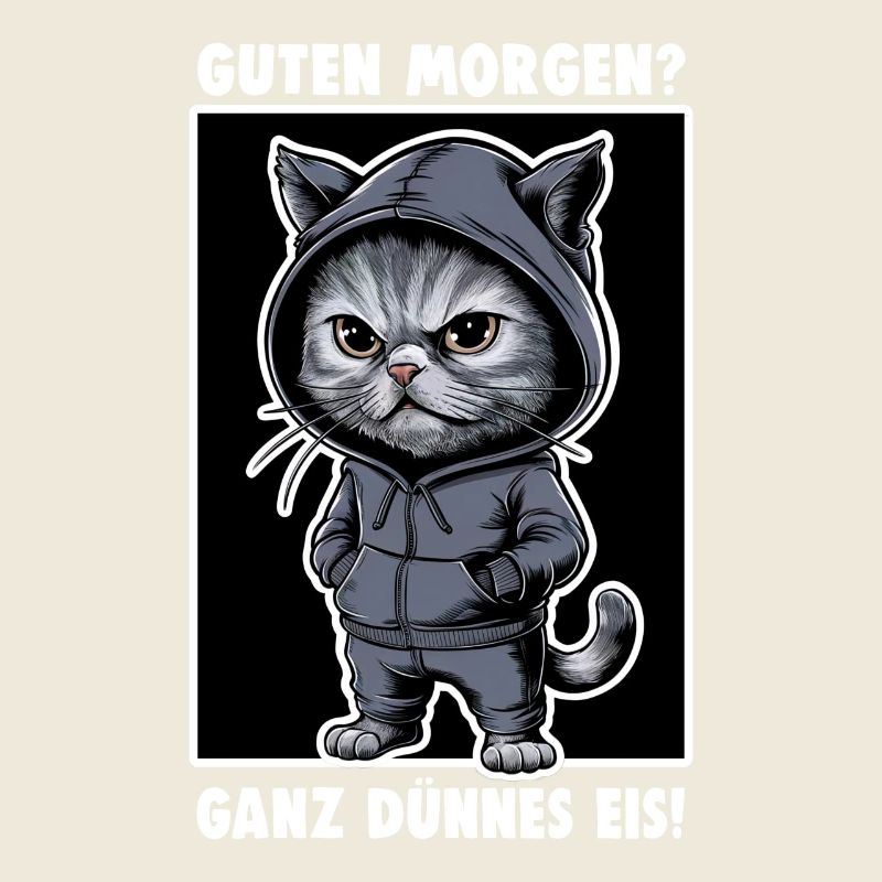 Chat agacé Drôle de chat Design Dire