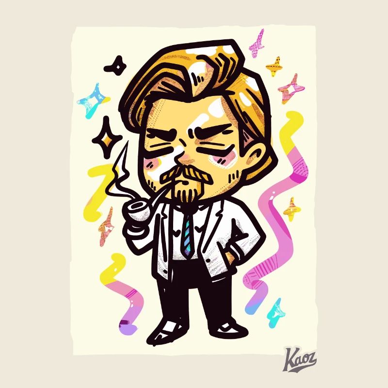 Kleiner Leonardo: Gentleman mit Pfeife