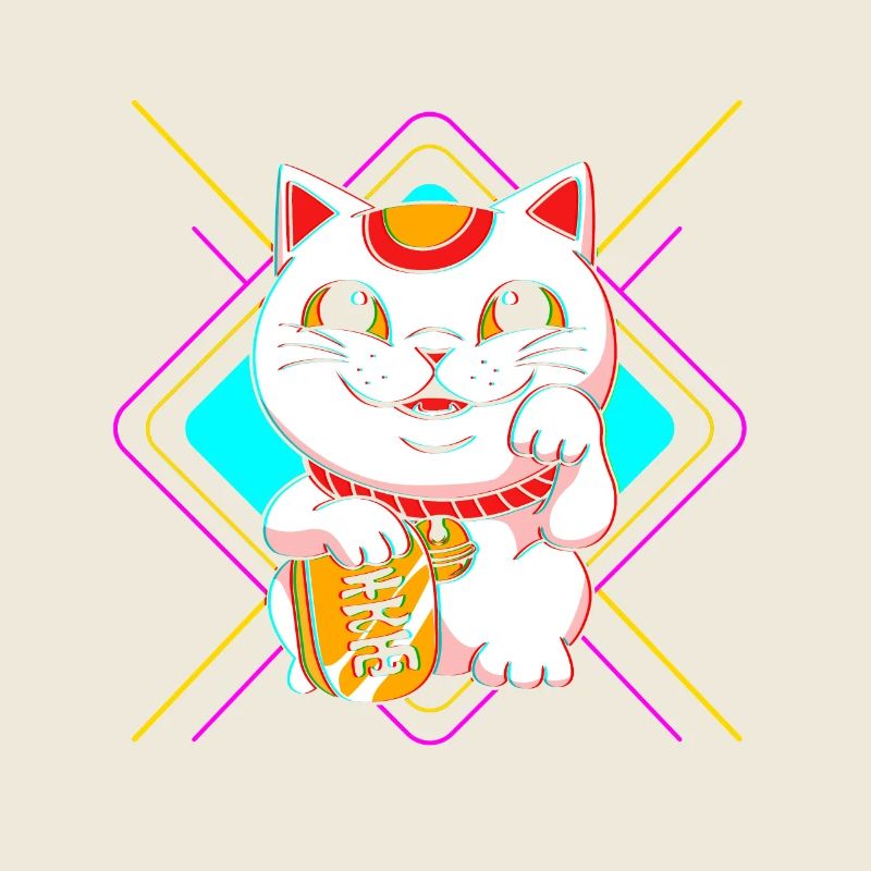 Maneki Neko Japan Glücksbringer