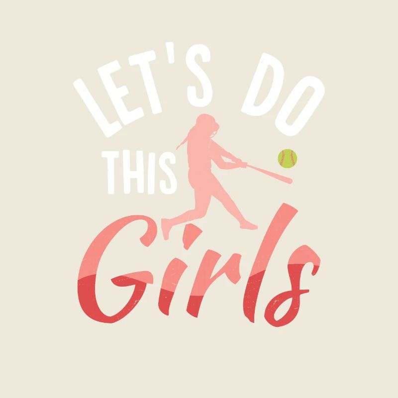Let’s Do This Baseball Softball Filles