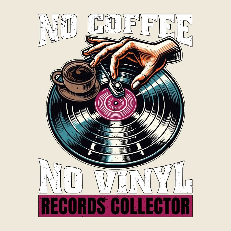 Vinyl Records No Coffee No Turntable Coffee Lover