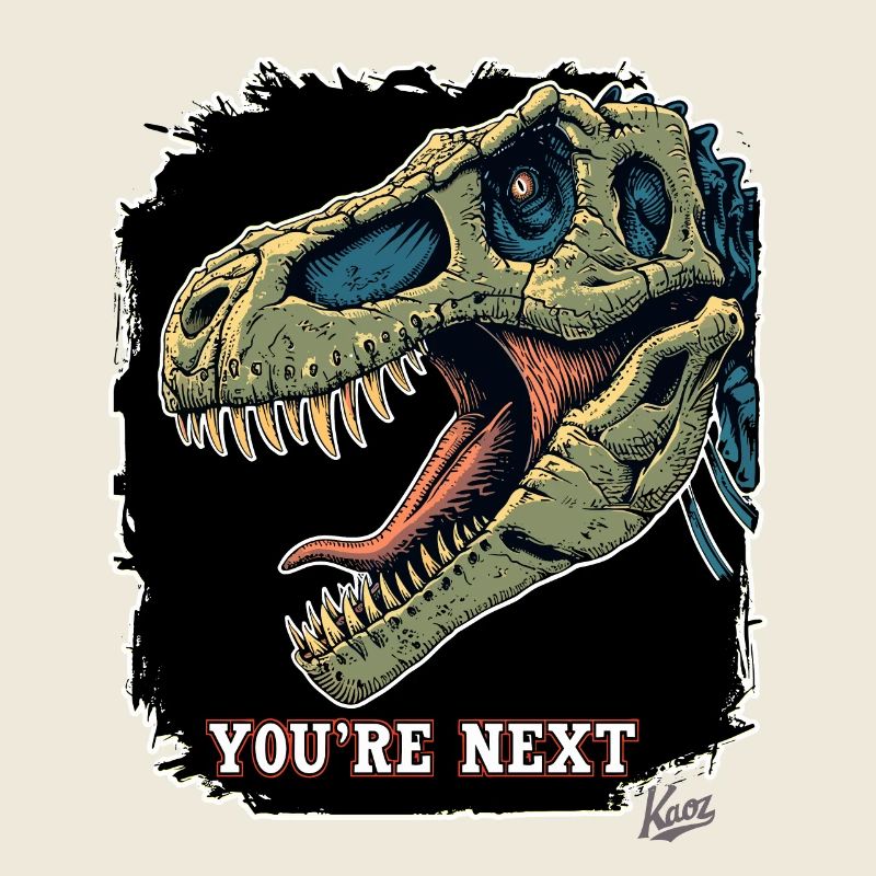 Super Aggressiver Rex Dinosaurier: Du bist Nächste