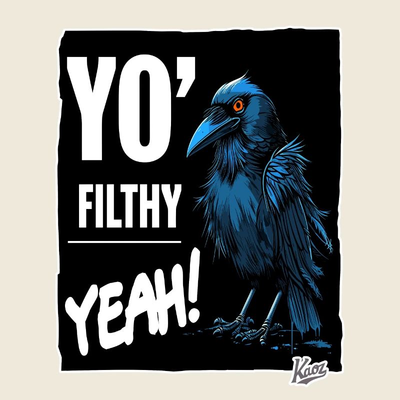 Dreckige Gruselige Krähe