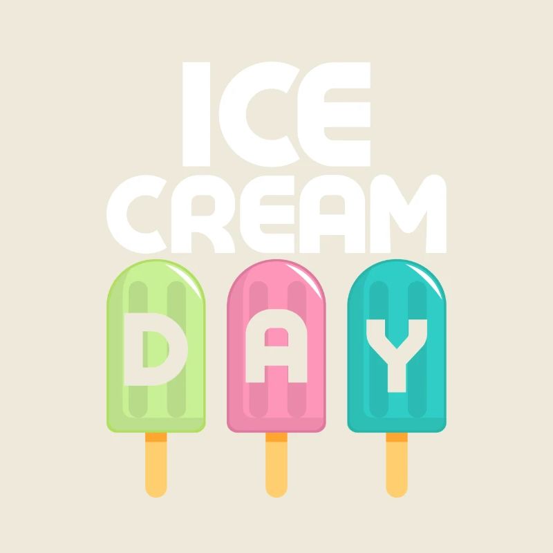 Ice Cream Day Summer Scoop Cone