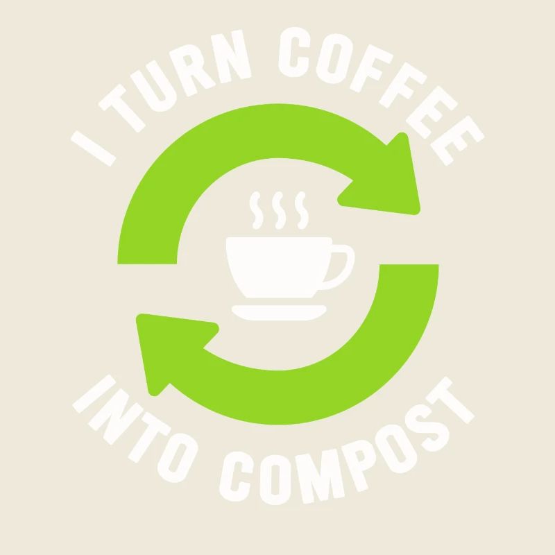 Ich verwandle Kaffee in Kompost Blue Planet