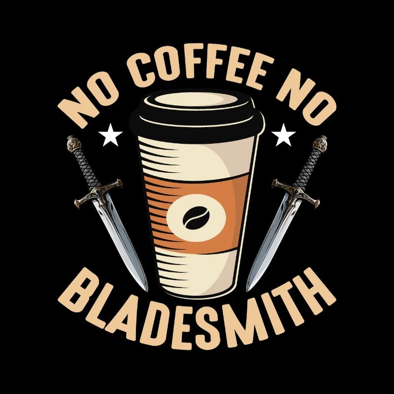 Bladesmith No Coffee Pas de forge Amateur de café