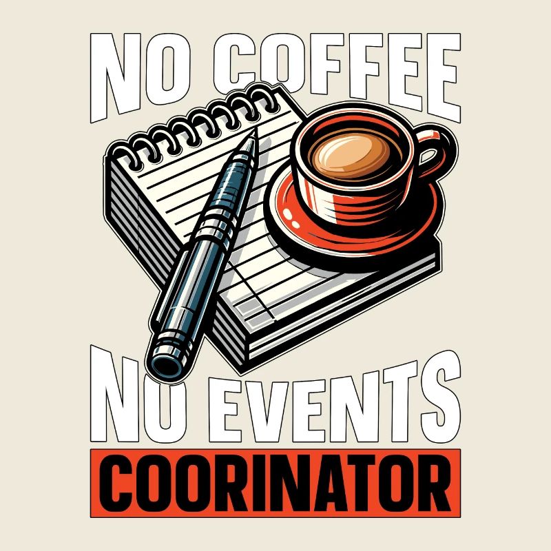 Events Coordinator No Coffee Planning Coffee Lover
