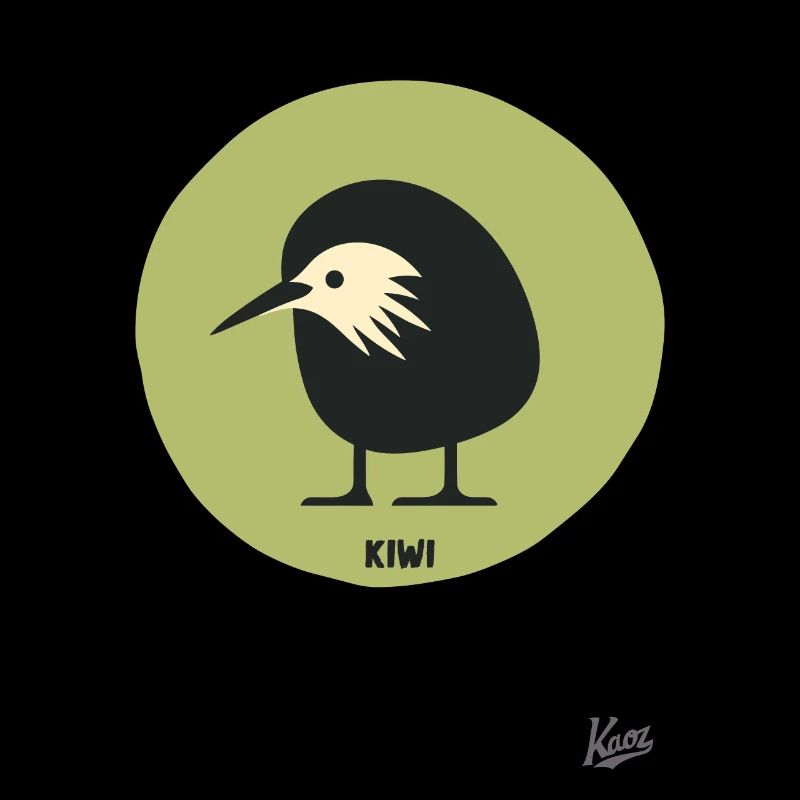 Abstrakt komischer Kiwi Vogel