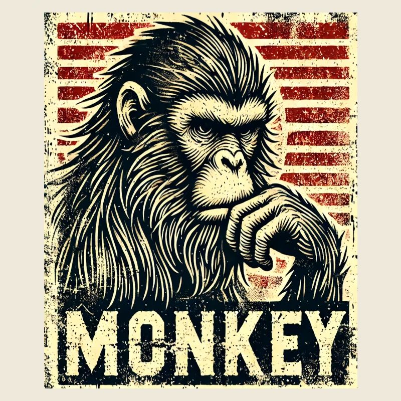 Ein nachdenklicher Affe