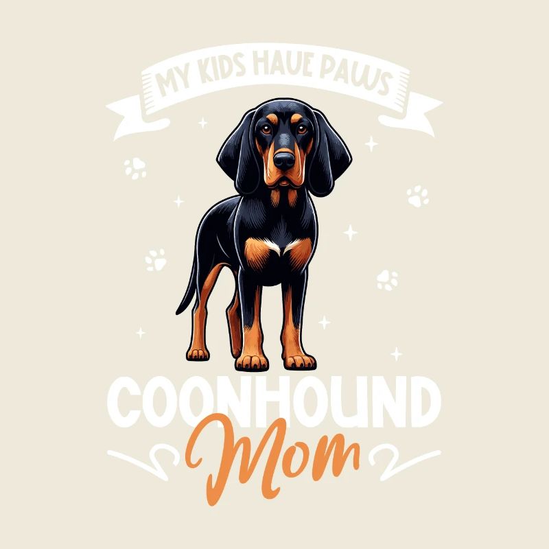 Maman Coonhound noir et beige