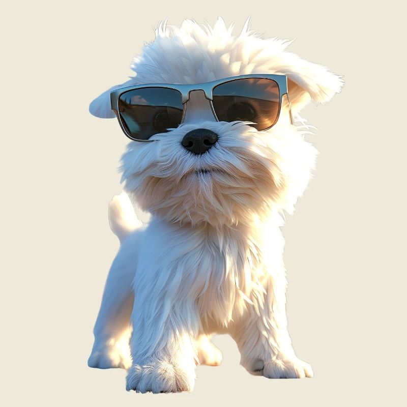 Maltais Petit Chien Maltais Amour Doux Maltais