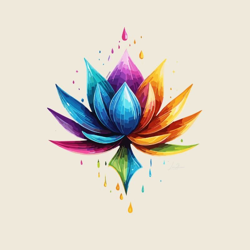 Mehrfarbiger Lotus