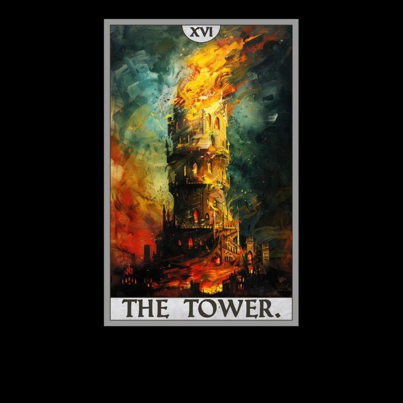 Tarotkarten Tarotkarte The Tower Der Turm