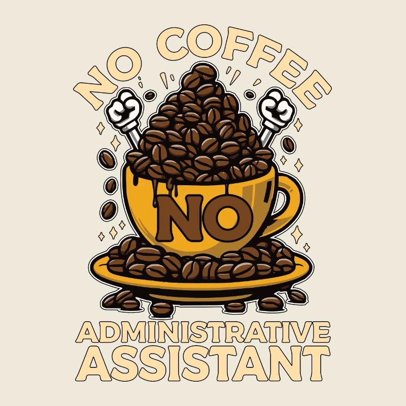 Admin Assistant No Coffee Secretary Coffee Lover