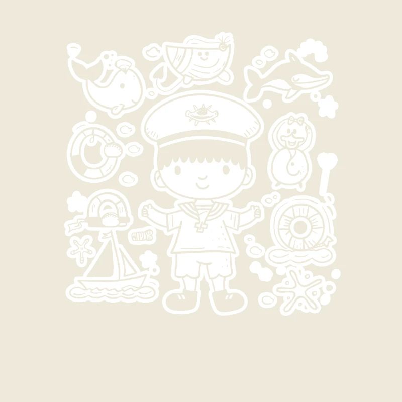 Kleiner Seemann Comic Look