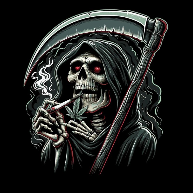 The Intoxicated Grim Reaper in the Moonlight