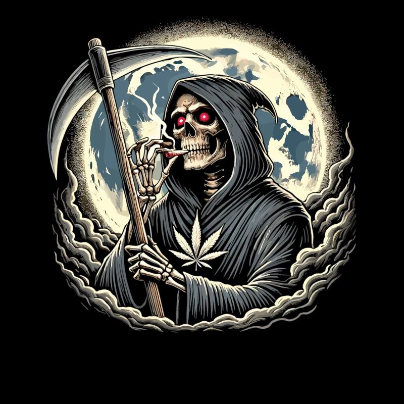 The Intoxicated Grim Reaper in the Moonlight