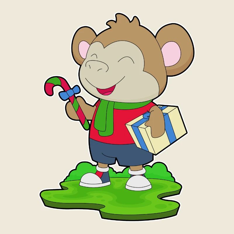 Monkey Christmas Package