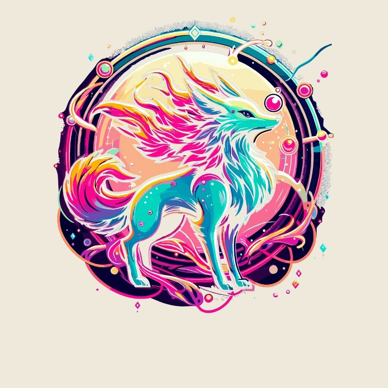 Psychedelic Fox Art