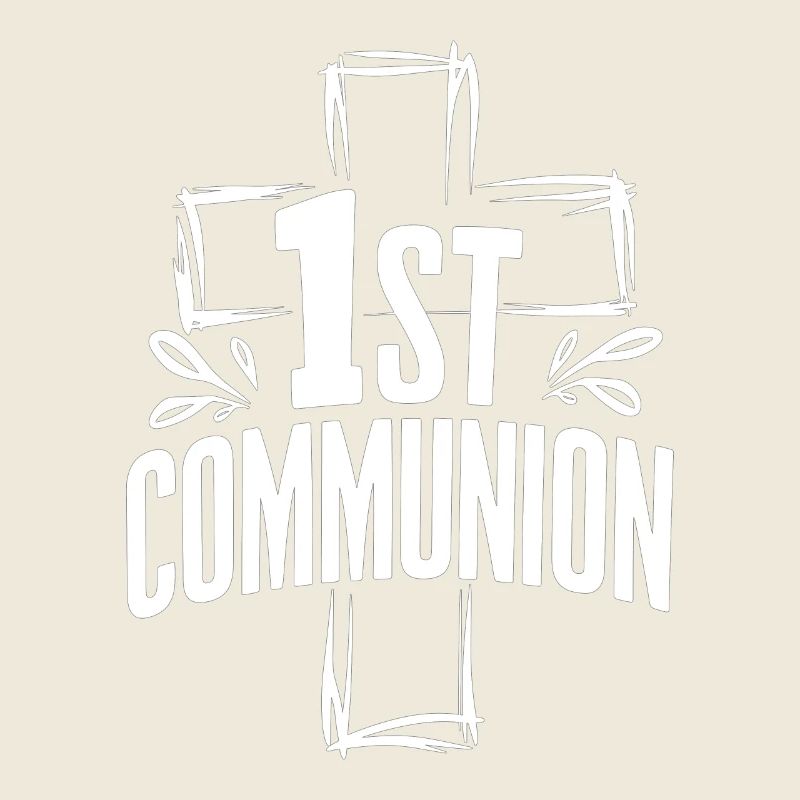 Erste Kommunion Kreuz Design