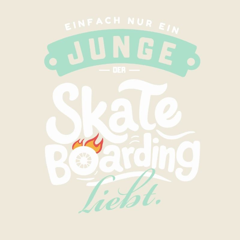 Junge, der Skateboarding liebt
