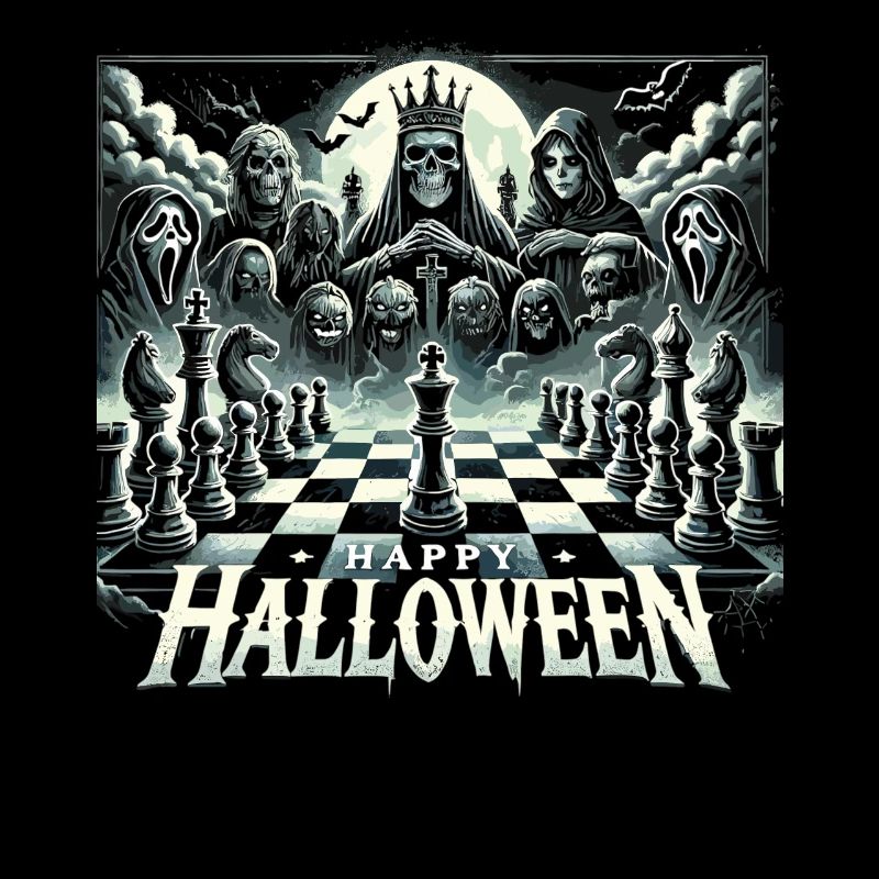 Halloween Chess Fan T-Shirt