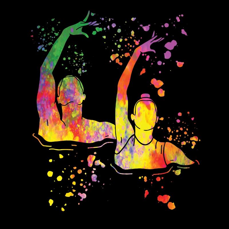 Artistic Swim Team Synchronized Swimming