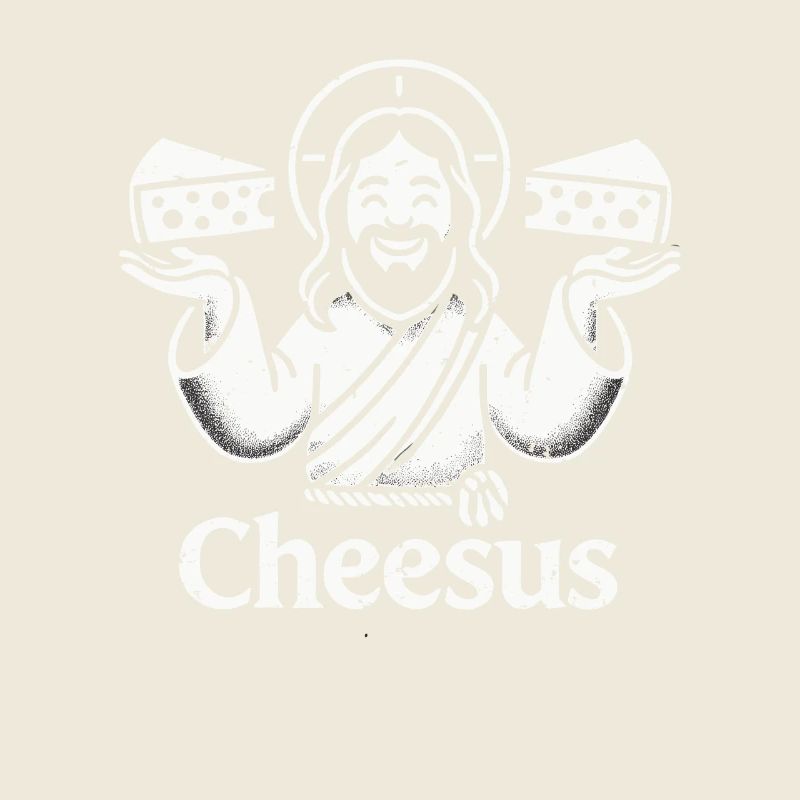 Cheesus Jesus Christian Drôle de fromage Faith