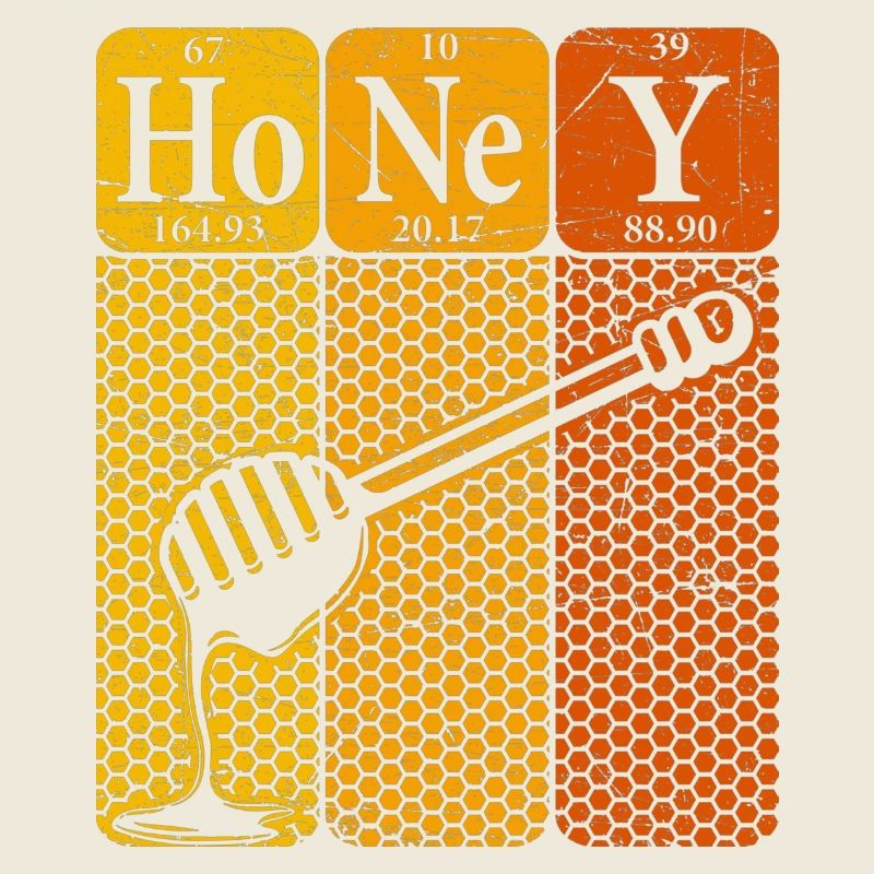 Honey Periodic Table Elements Retro